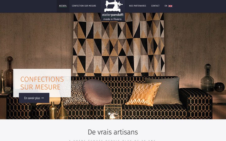 Aperçu du site Atelier Pandolfi