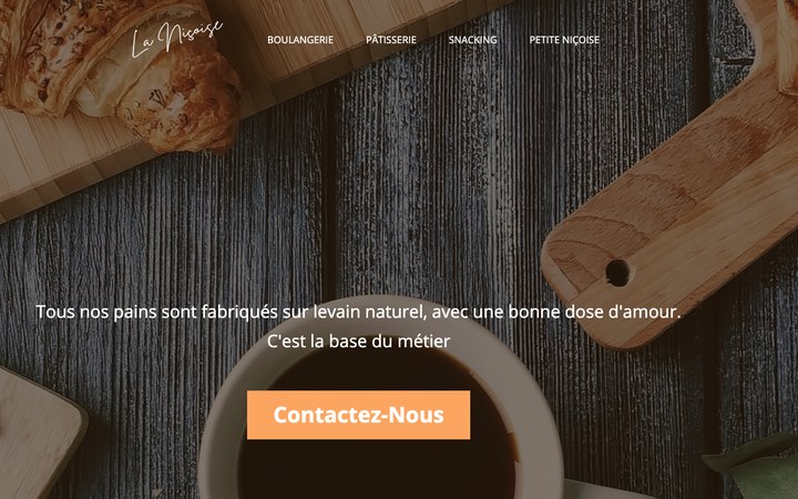 Aperçu du site Boulangerie la Niçoise