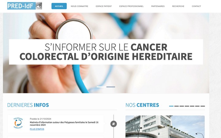 Aperçu du site Pred-IdF